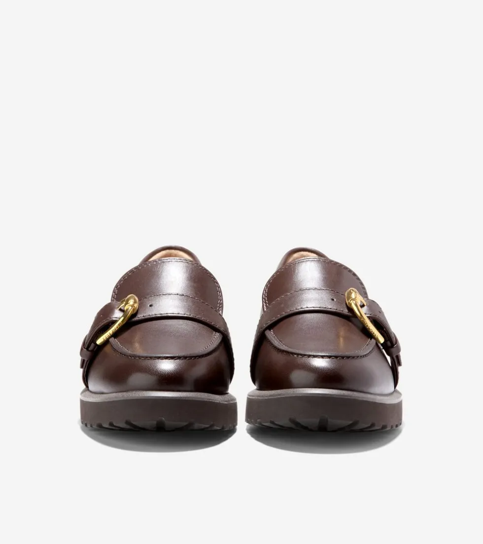 Cole Haan Loafers & Drivers*Women's Giana Buckle Loafers Chocolate