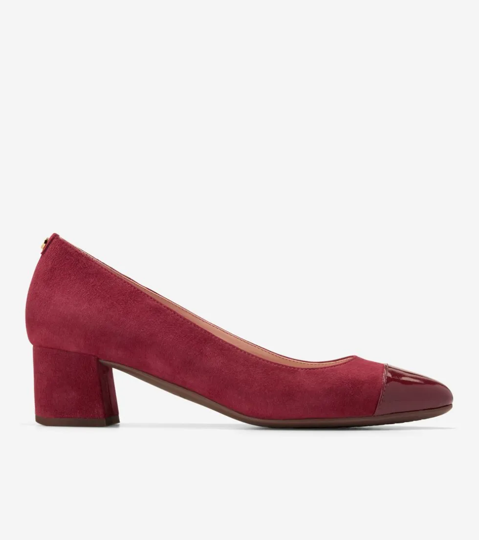 Cole Haan Dress Shoes | Heels & Pumps*Women's Go-To Block Heel Pumps 45MM BlackCherryPatent