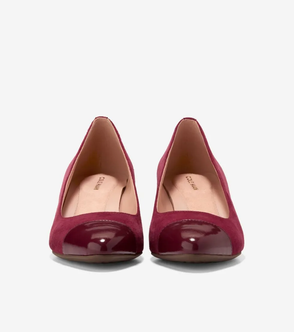 Cole Haan Dress Shoes | Heels & Pumps*Women's Go-To Block Heel Pumps 45MM BlackCherryPatent