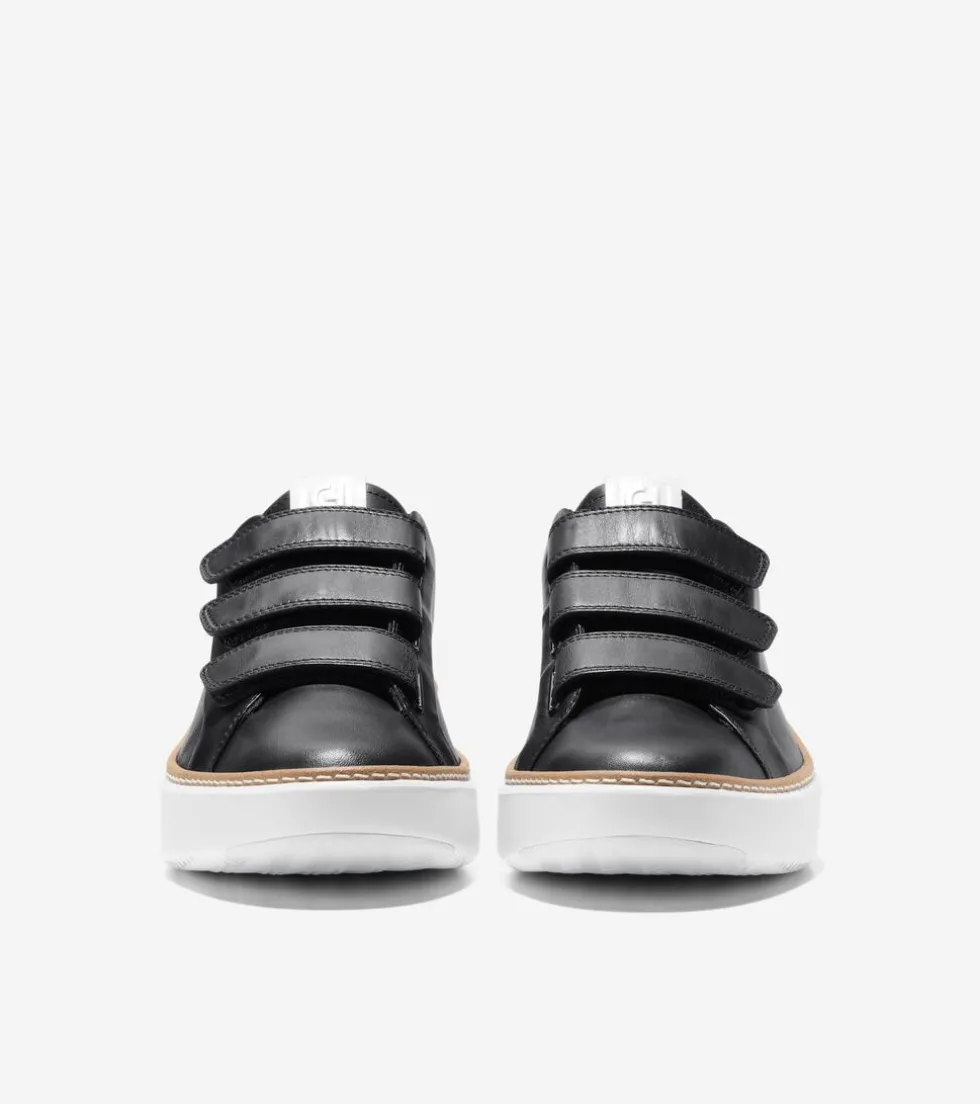 Cole Haan Sneakers*Women's GrandPrø Topspin Triple Strap Sneakers Black-OpticWhiteCroc