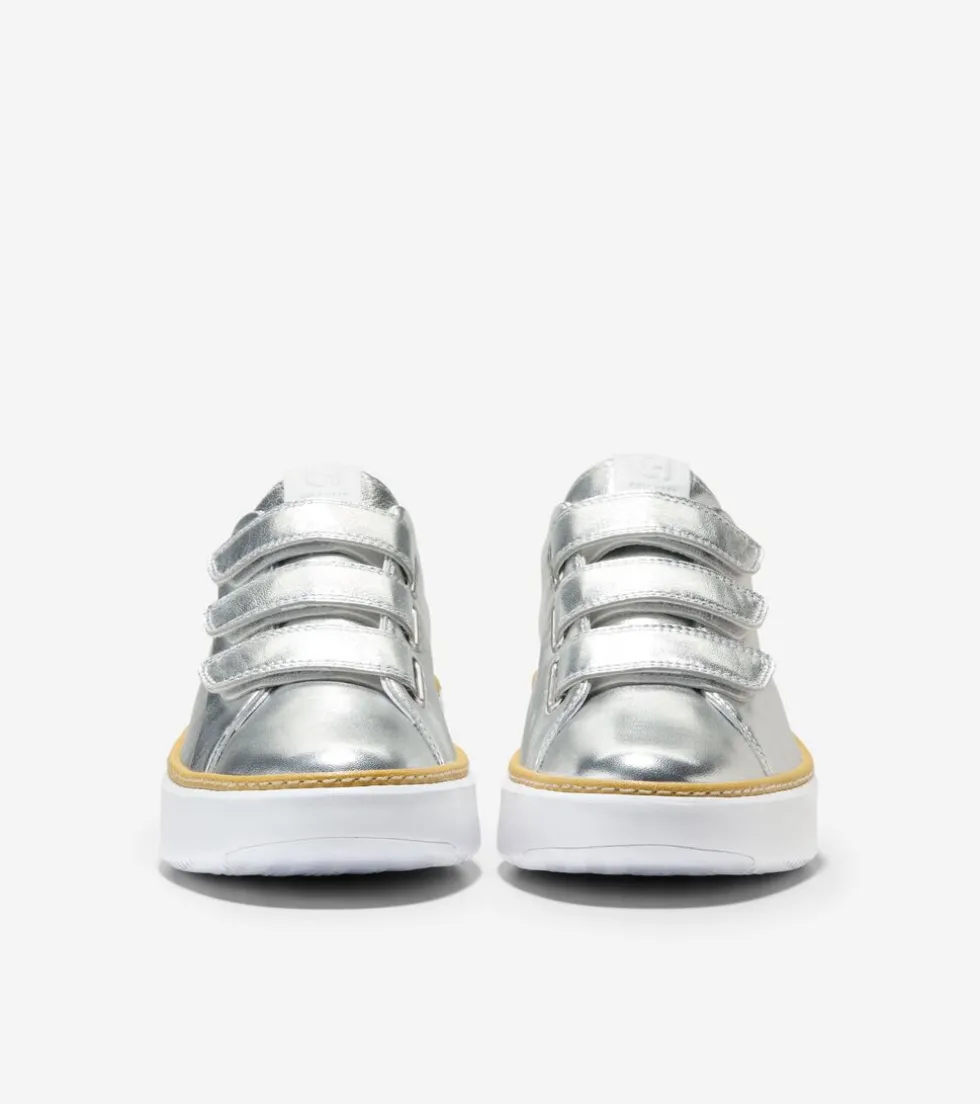 Cole Haan Sneakers*Women's GrandPrø Topspin Triple Strap Sneakers Silver-OpticWhite