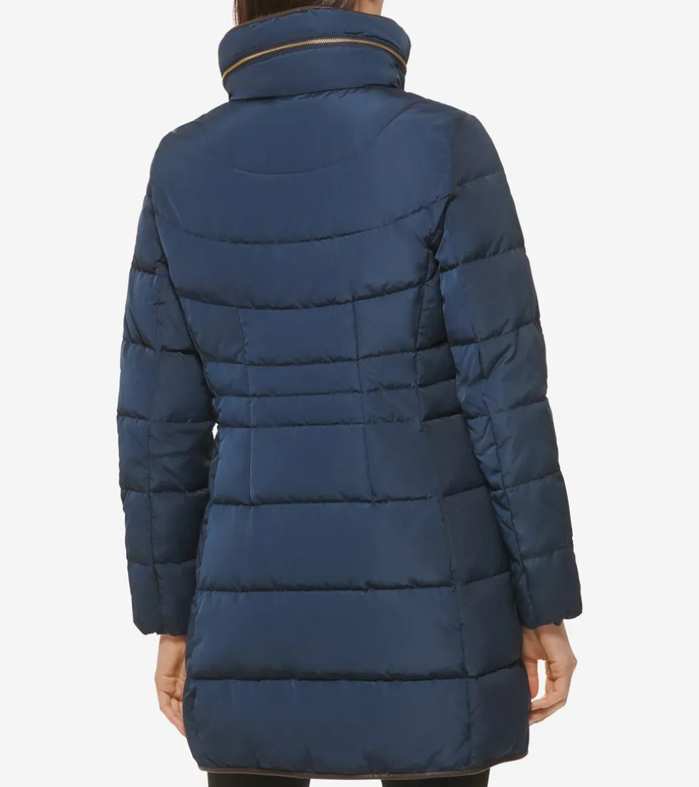 Cole Haan Puffer Jackets | Quilted Jackets*Women's Hidden-Hood Puffer Coat Navy