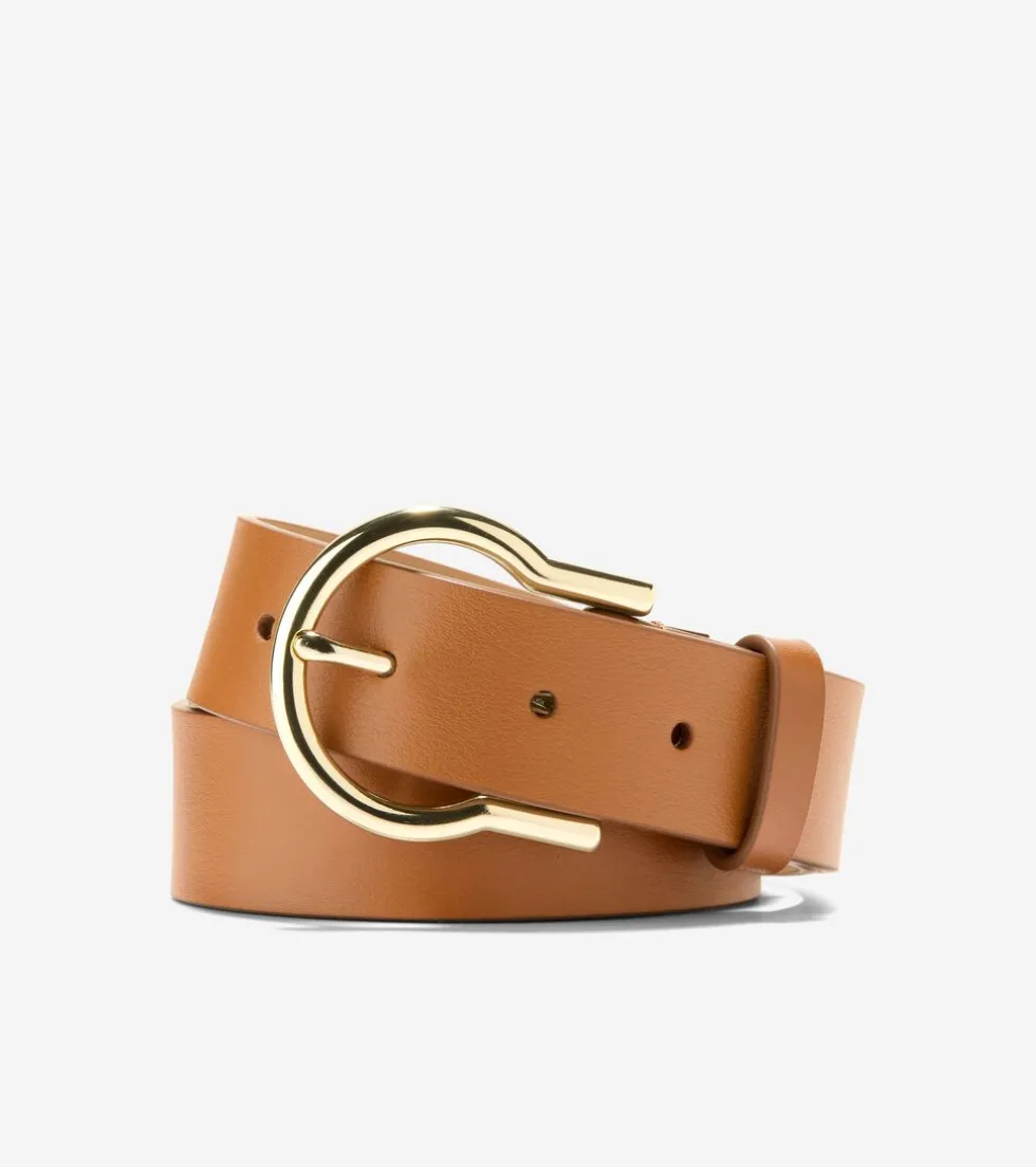 Cole Haan Belts*Women's Hinged Buckle Belt Tan