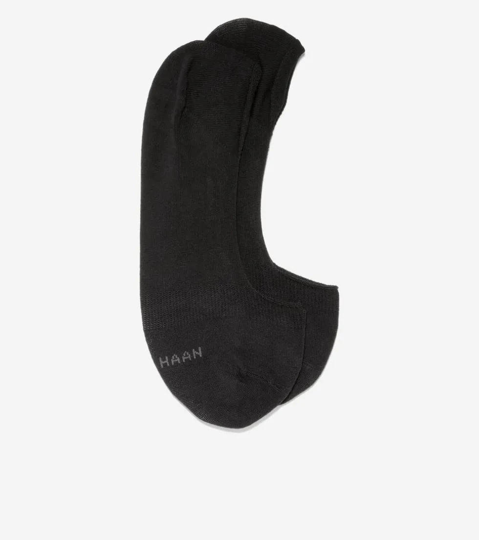 Cole Haan Socks*Women's Knit Ballet Sock Liner - 2 Pack Black