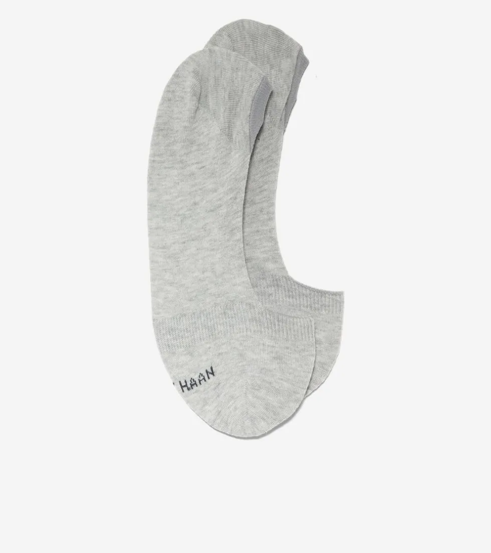 Cole Haan Socks*Women's Knit Ballet Sock Liner - 2 Pack GreyHeather