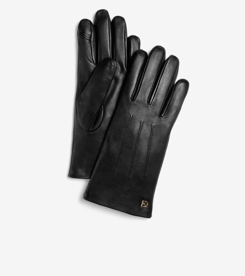 Cole Haan Hats, Gloves, & Scarves | Hats, Gloves, & Scarves*Women's Leather Touch Screen Gloves Black