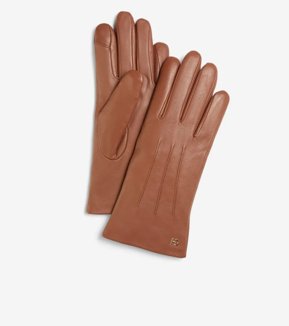 Cole Haan Hats, Gloves, & Scarves | Hats, Gloves, & Scarves*Women's Leather Touch Screen Gloves BritishTan