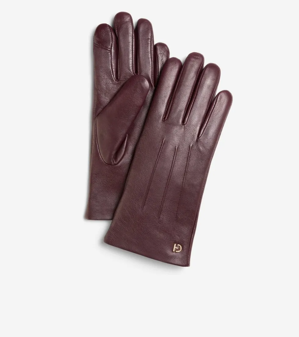 Cole Haan Hats, Gloves, & Scarves | Hats, Gloves, & Scarves*Women's Leather Touch Screen Gloves Pinot