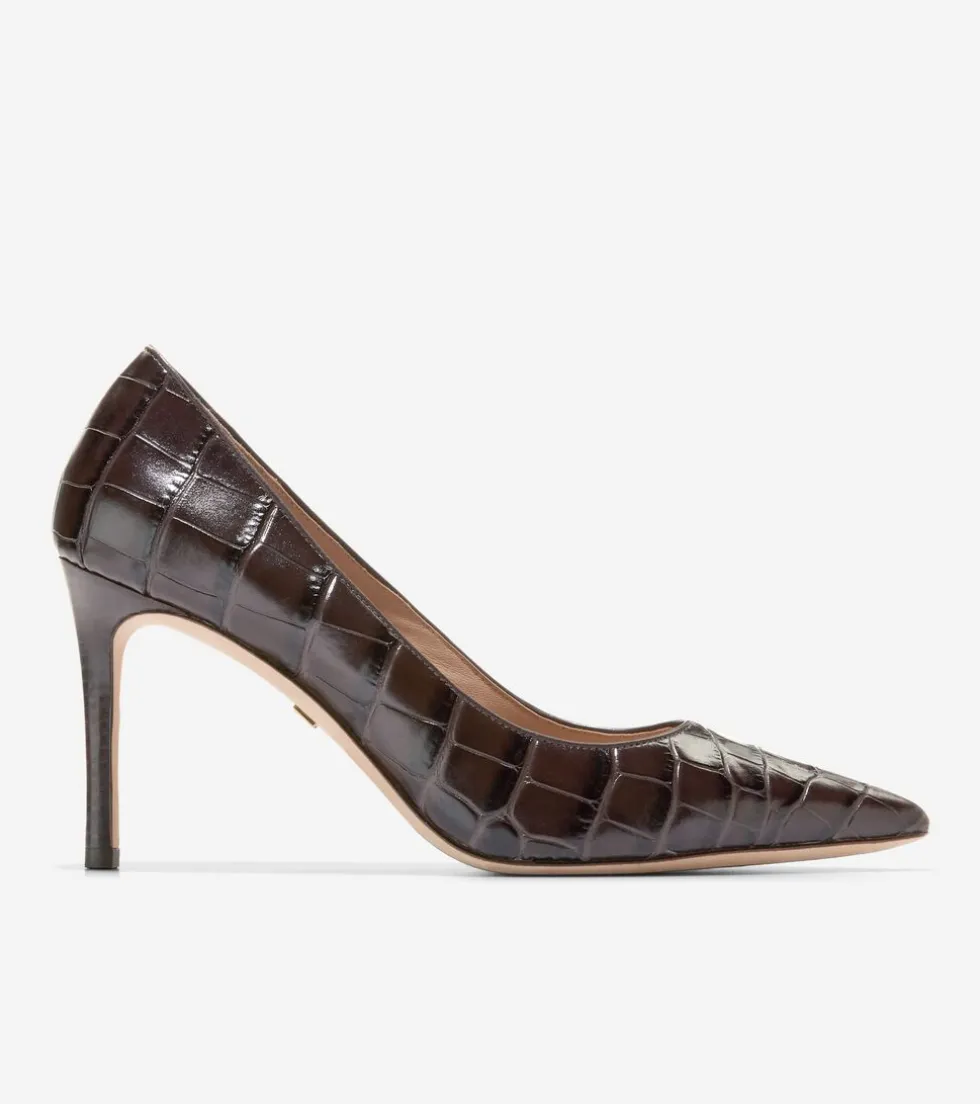 Cole Haan Dress Shoes | Heels & Pumps*Women's Mckeyla Pumps 85MM ChocolateCrocPrint