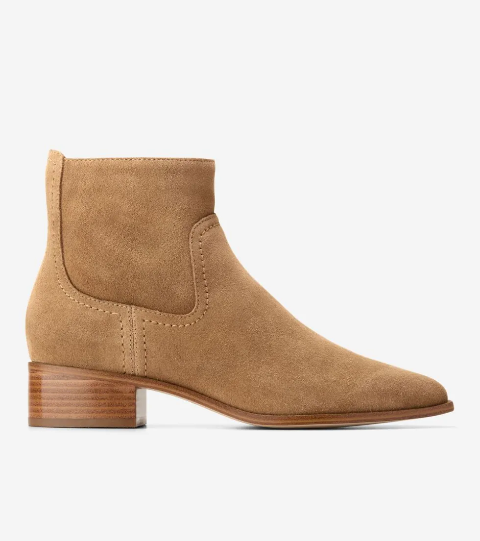 Cole Haan Boots*Women's Naia Western Ankle Boots GoldenToffee