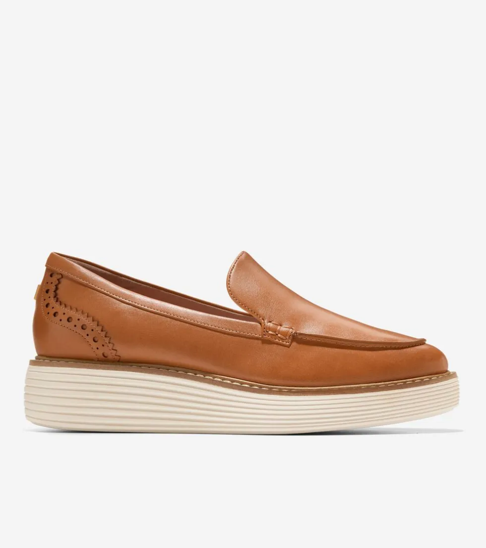 Cole Haan Dress Shoes | Loafers & Drivers*Women's ØriginalGrand Platform Venetian Loafer Pecan-Ivory