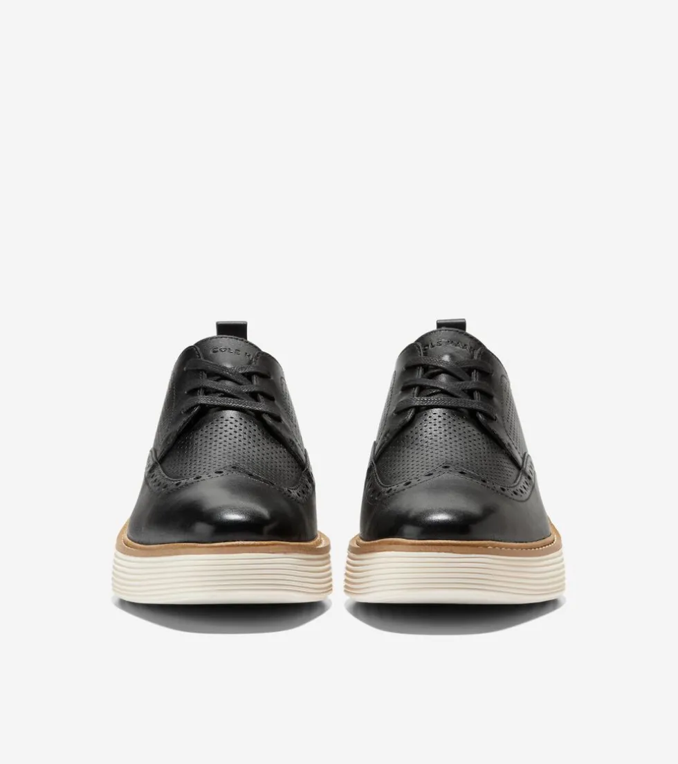 Cole Haan Dress Shoes | Oxfords*Women's ØriginalGrand Platform Wingtip Oxfords Black-Ivory