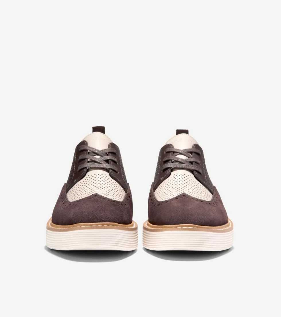 Cole Haan Dress Shoes | Oxfords*Women's ØriginalGrand Platform Wingtip Oxfords Chocolate-Ivory