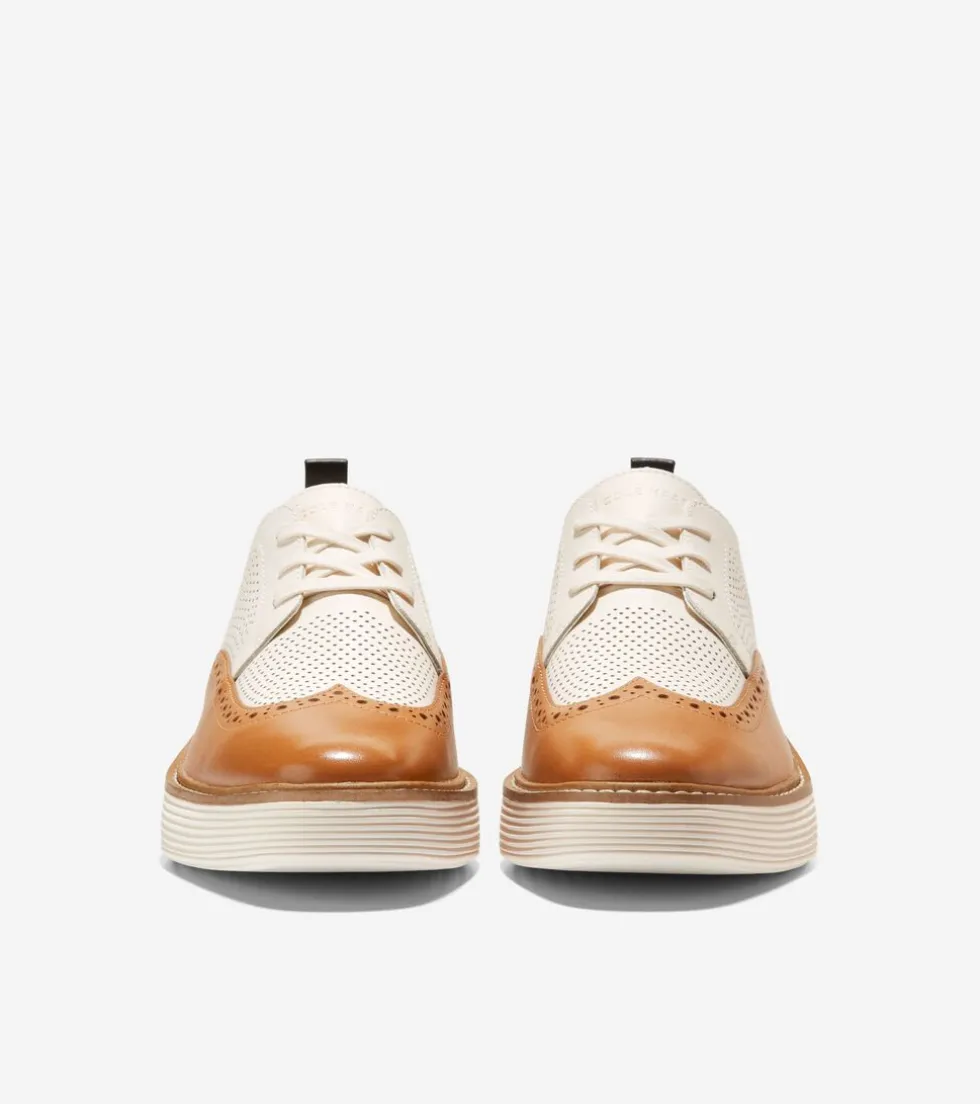 Cole Haan Dress Shoes | Oxfords*Women's ØriginalGrand Platform Wingtip Oxfords Pecan-Ivory