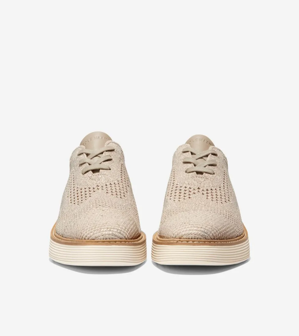 Cole Haan Oxfords*Women's ØriginalGrand Stitchlite™ Platform Wingtip Oxfords RyeKnit-IvoryStitchlite™