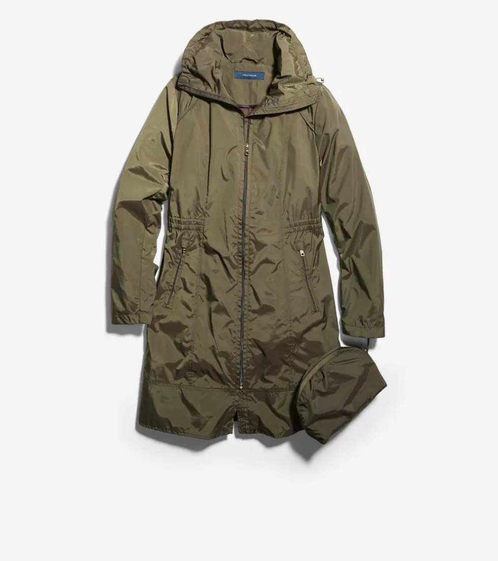 Cole Haan Rain Jackets | Outerwear*Women's Packable Travel Rain Jacket Olive