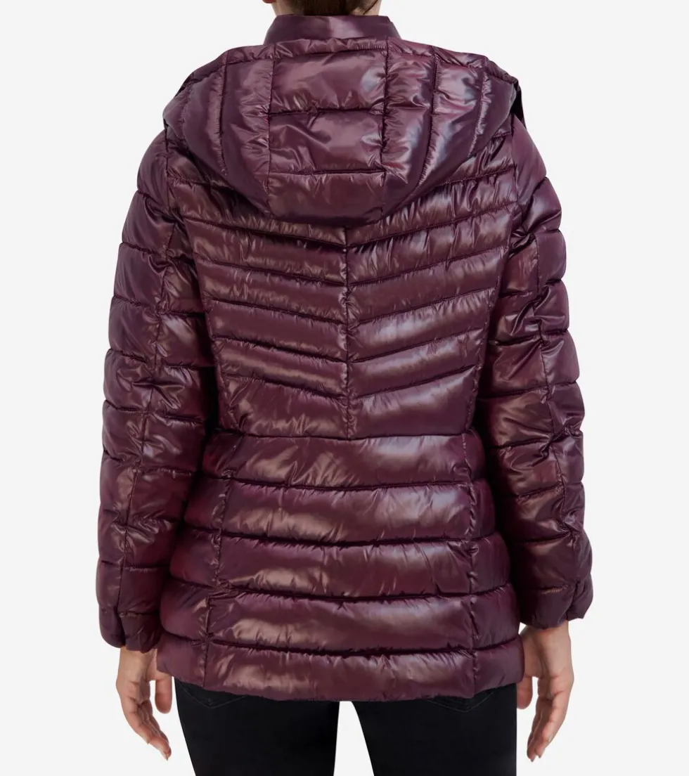 Cole Haan Puffer Jackets | Quilted Jackets*Women's Quilted Pearl Puffer Jacket Sangria