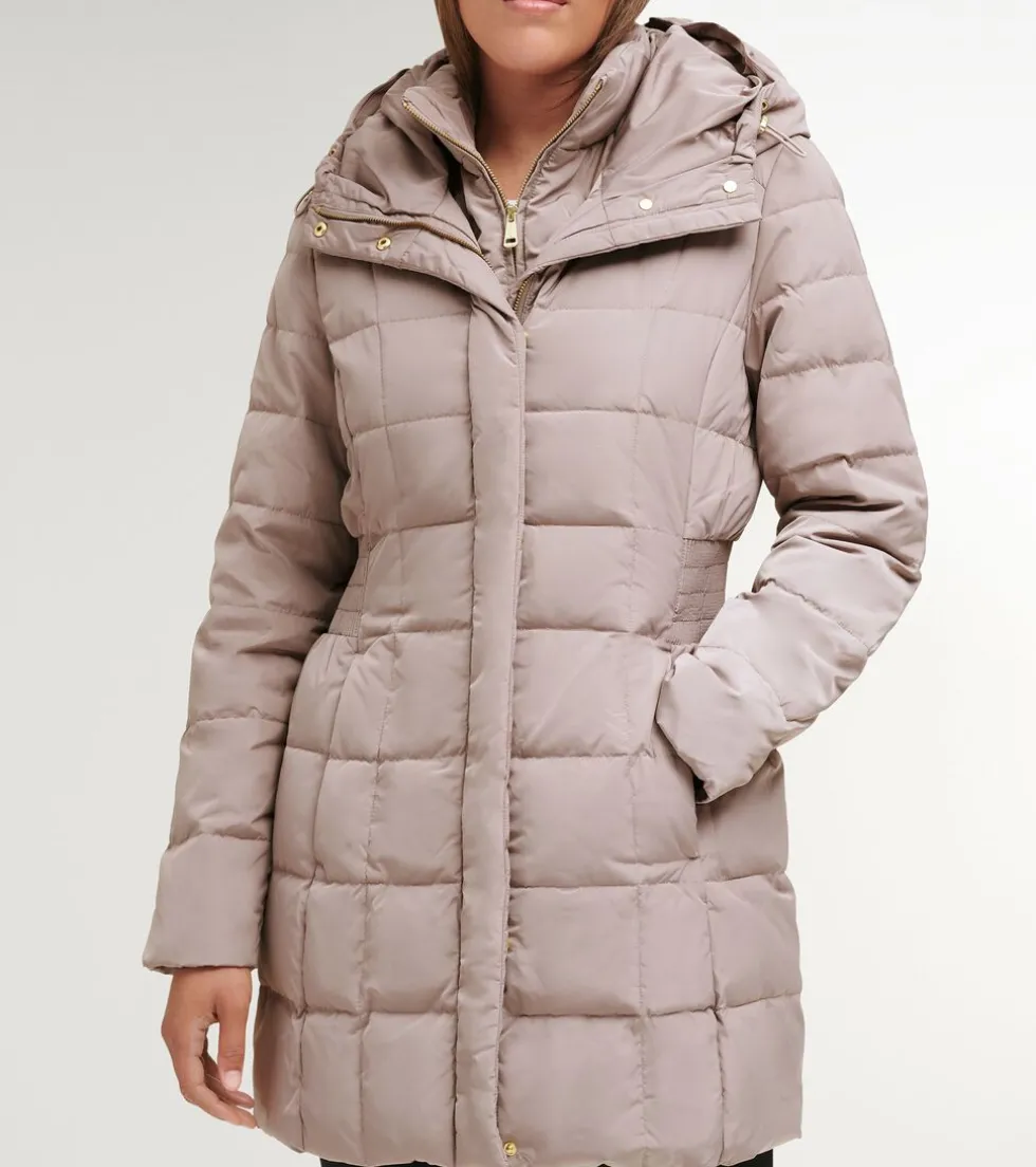 Cole Haan Puffer Jackets | Outerwear*Women's 32" Signature Hooded Taffeta Down Coat Cashew