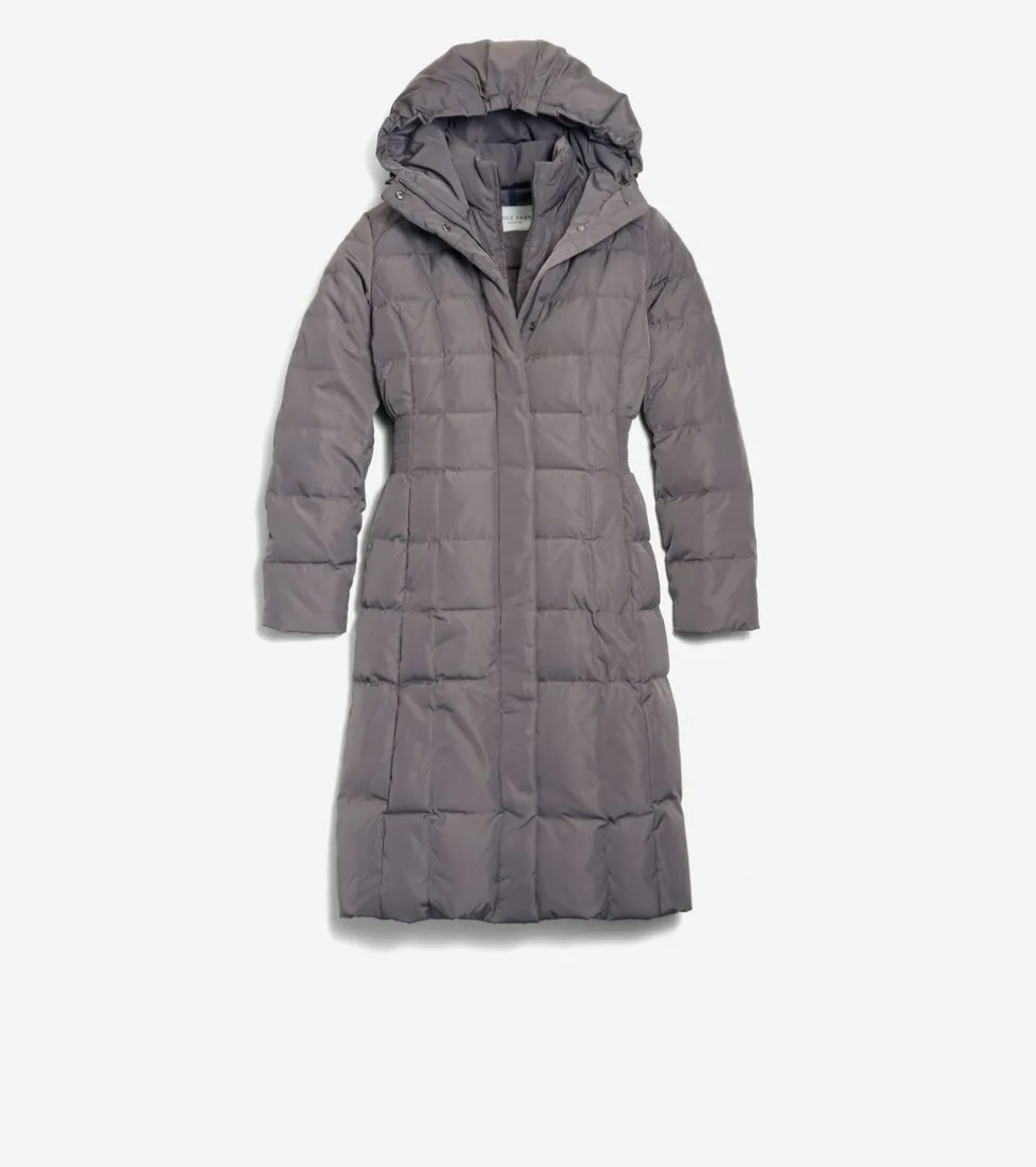 Cole Haan Puffer Jackets | Outerwear*Women's 40" Signature Hooded Taffeta Down Coat Carbon