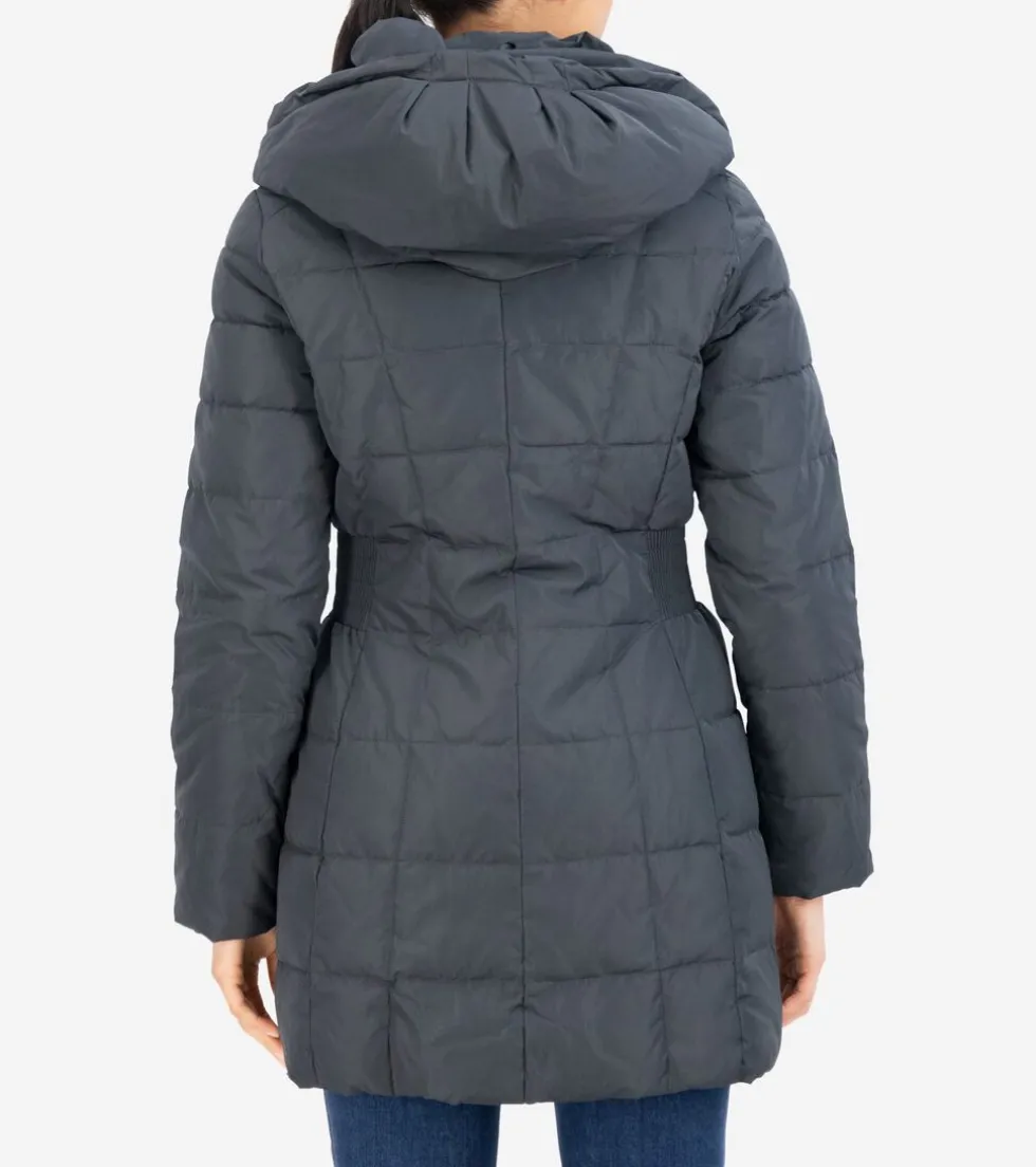 Cole Haan Puffer Jackets | Outerwear*Women's 32" Taffeta Down Hooded Coat Graphite