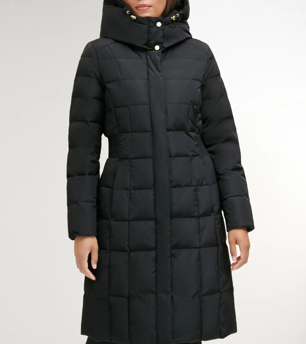 Cole Haan Outerwear | Puffer Jackets*Women's Signature 40" Taffeta Down Coat with Hood Black