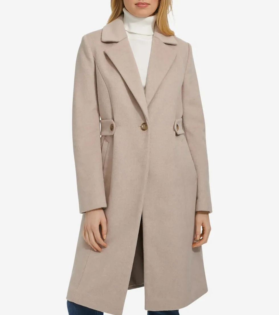 Cole Haan Wool Coats | Peacoats & Blazers*Women's Slick Wool Coat Bone