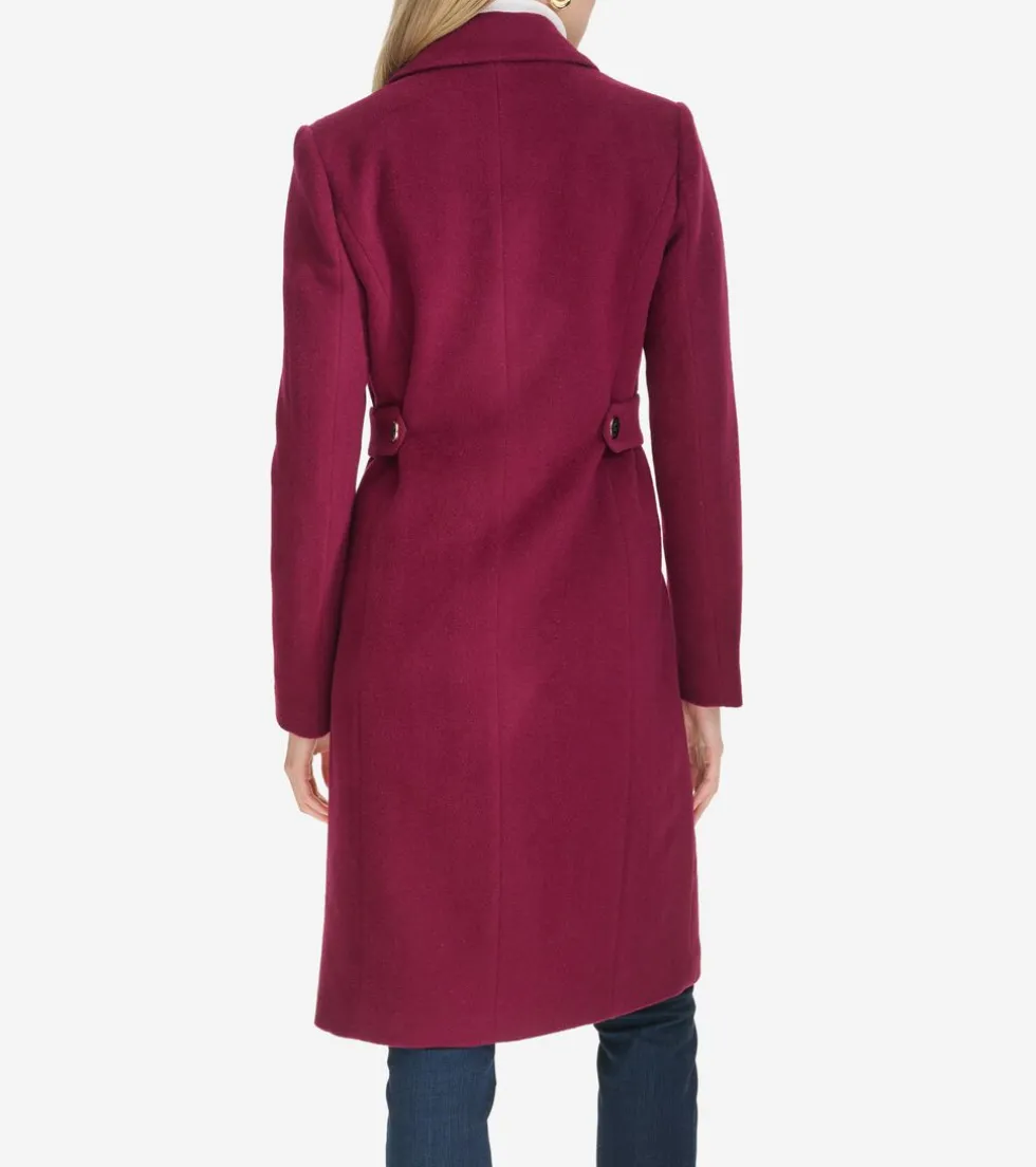 Cole Haan Wool Coats | Peacoats & Blazers*Women's Slick Wool Coat Amethyst