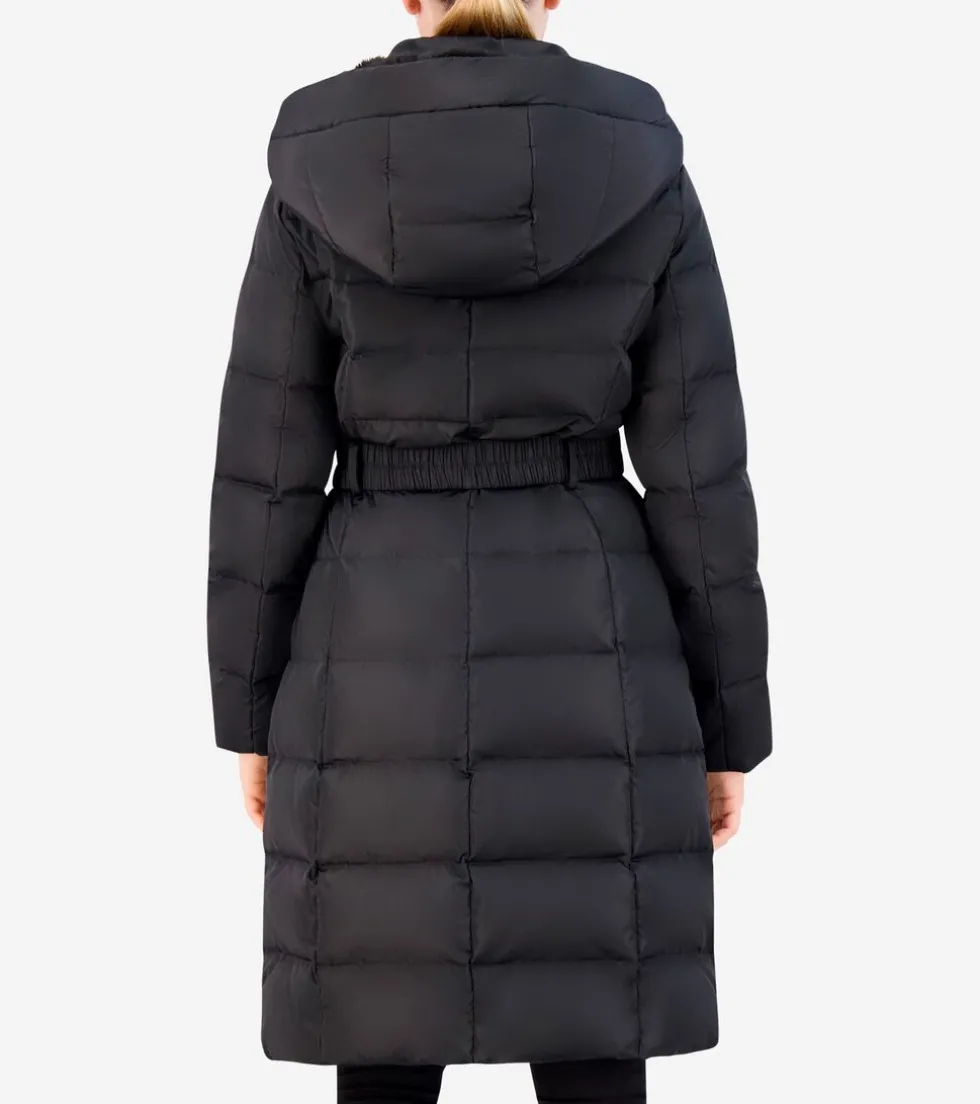 Cole Haan Puffer Jackets | Quilted Jackets*Women's Taffeta Down Belted Coat Black