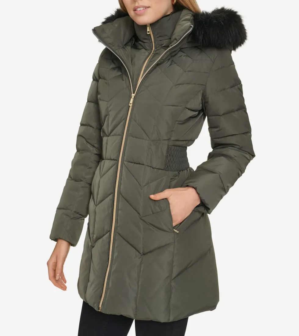 Cole Haan Puffer Jackets | Outerwear*Women's Taffeta Down Coat Forest