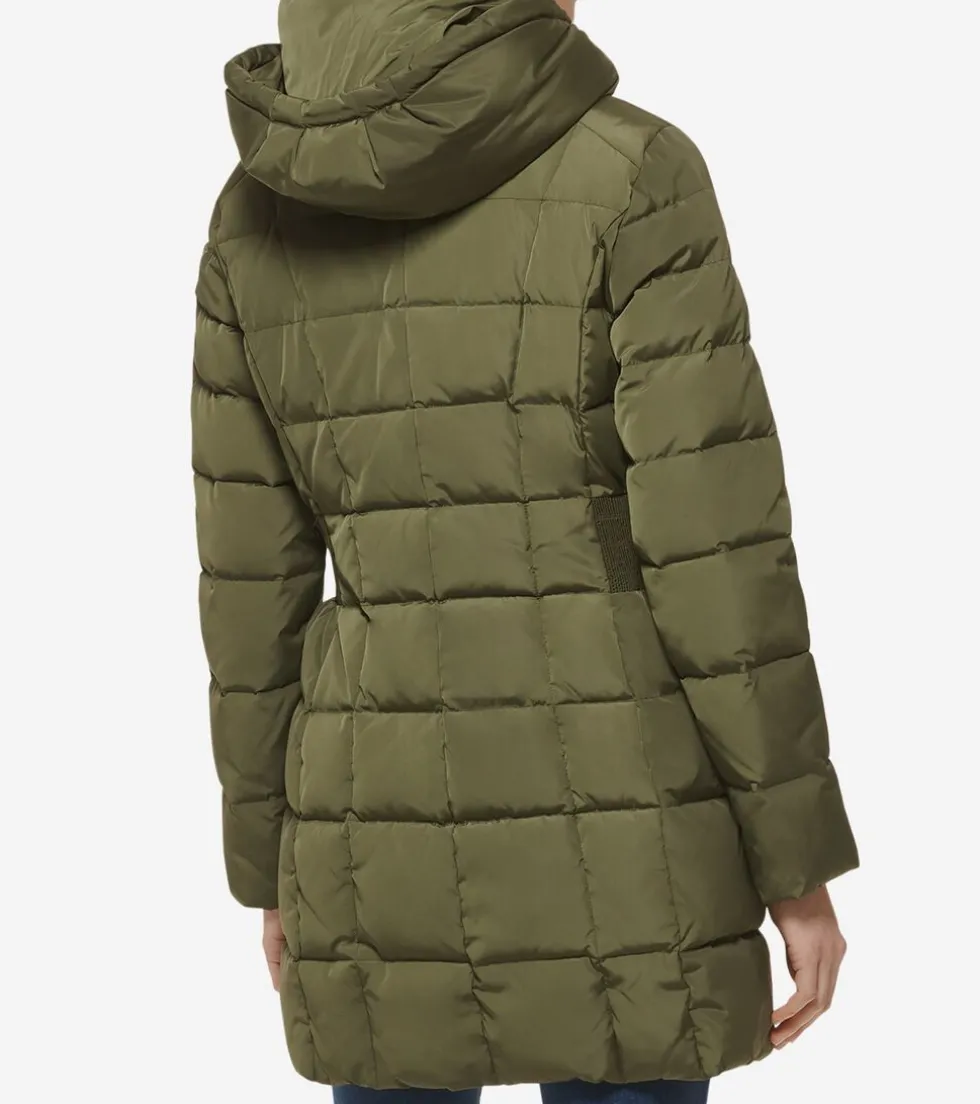 Cole Haan Puffer Jackets | Quilted Jackets*Women's Taffeta Down-Blend Coat DustyOliveGreen