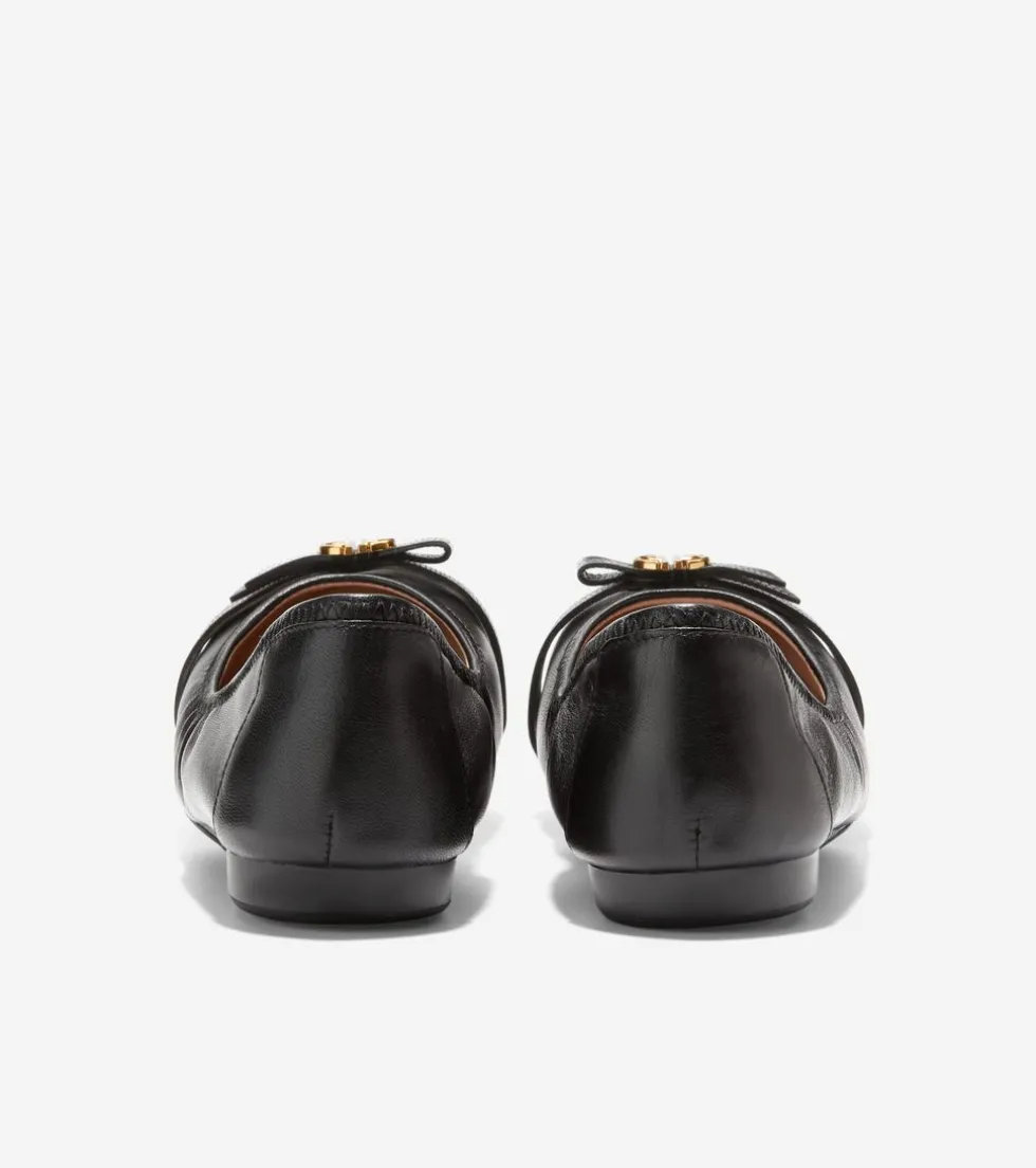 womens_tova_bow_ballet_2.webp Cole Haan Flats & Ballets*Women's Tova Bow Ballet Black