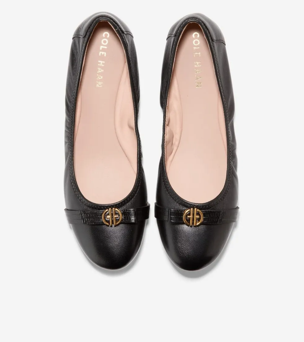 womens_tova_bow_ballet_3.webp Cole Haan Flats & Ballets*Women's Tova Bow Ballet Black