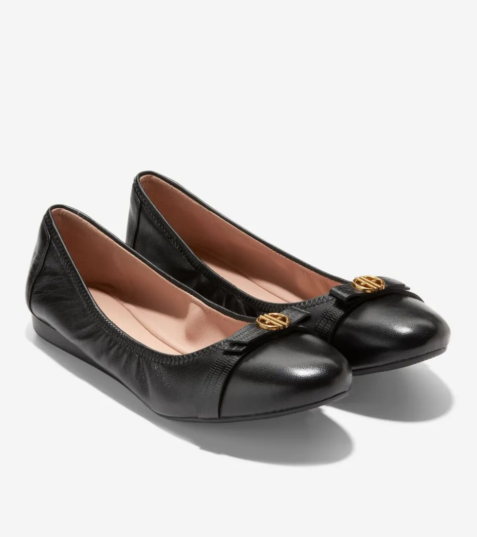 womens_tova_bow_ballet_4.webp Cole Haan Flats & Ballets*Women's Tova Bow Ballet Black