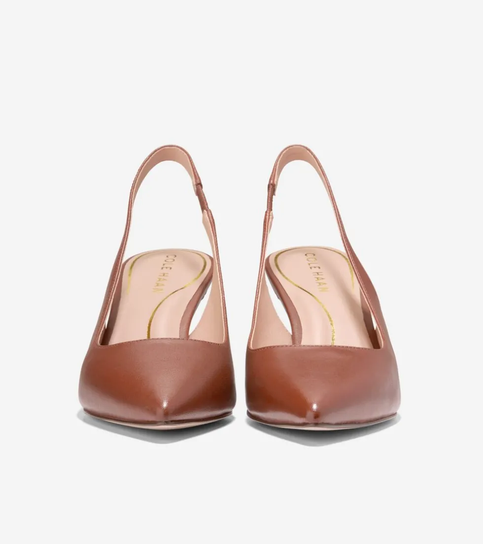 Cole Haan Dress Shoes | Heels & Pumps*Women's Vandam Slingback Pumps 65MM Cuoio