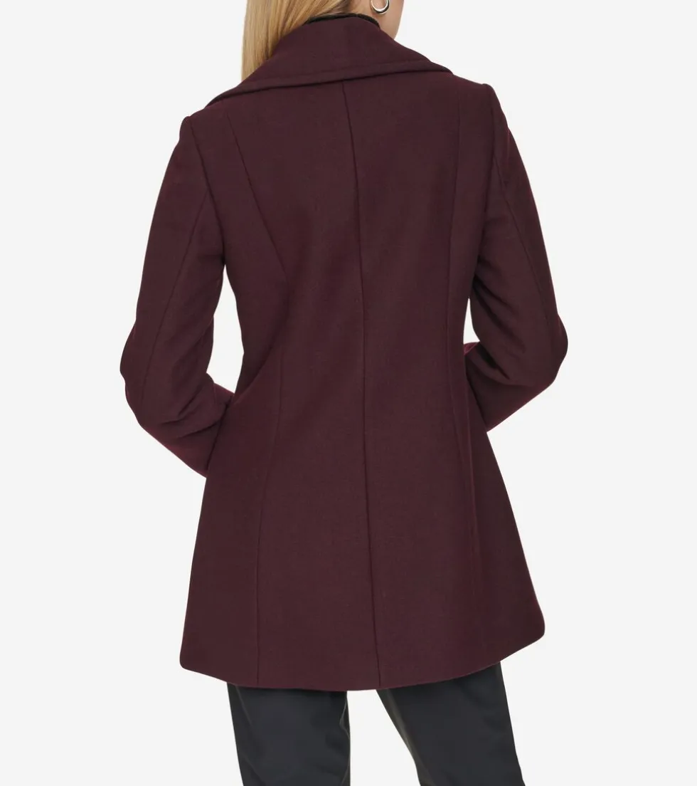 Cole Haan Wool Coats | Peacoats & Blazers*Women's Wool Peacoat Wine