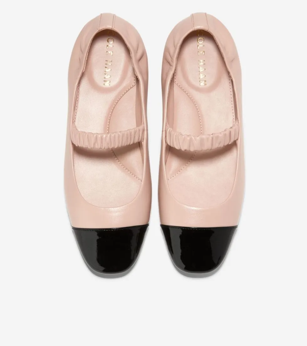 womens_yvette_mary_jane_ballet_flats_4-2.webp Cole Haan Flats & Ballets*Women's Yvette Mary Jane Ballet Flats Porcelain-BlackPatent