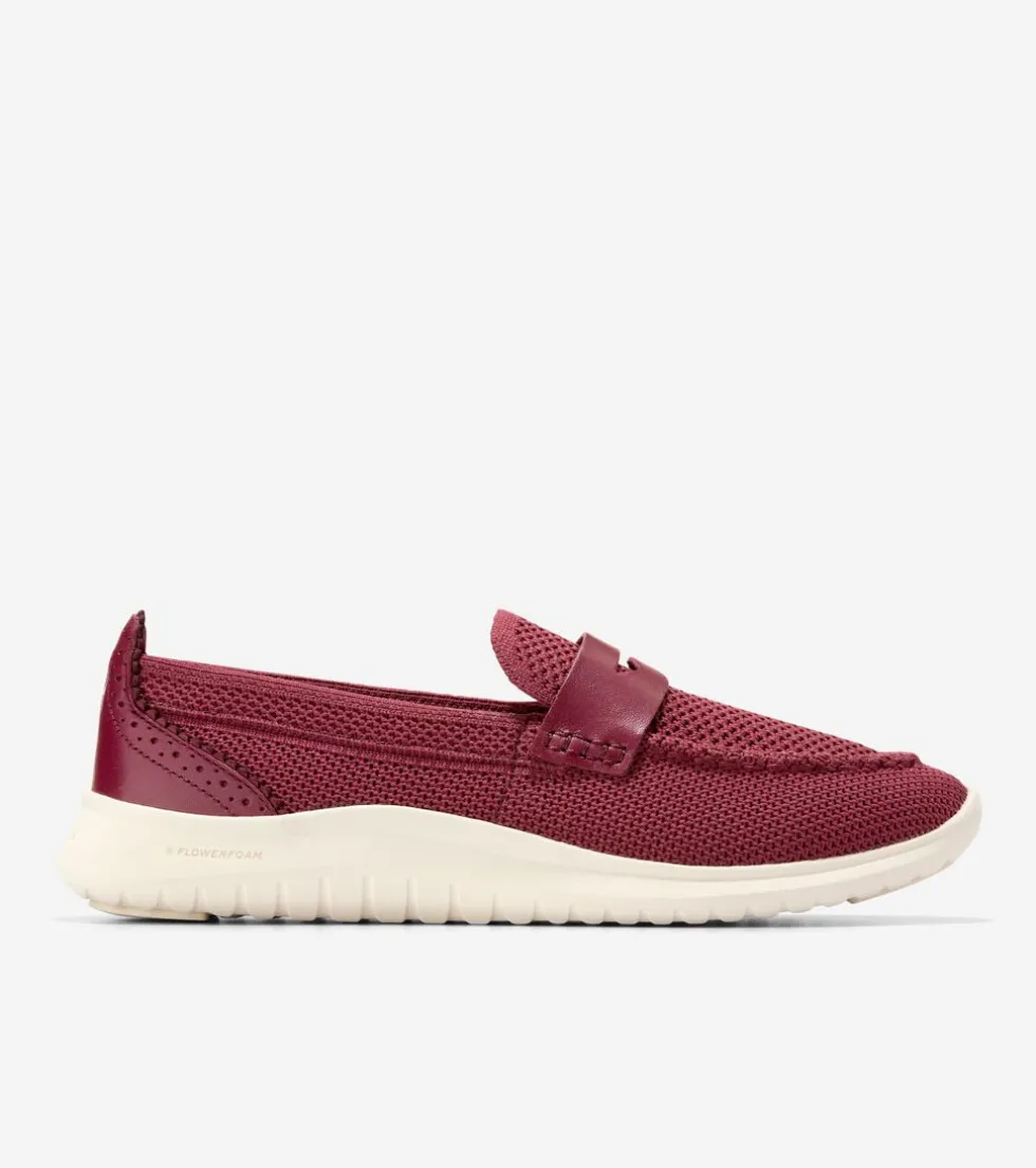 Cole Haan Loafers & Drivers*Women's ZERØGRAND Meritt Stitchlite™ Loafers BlackCherry-Ivory