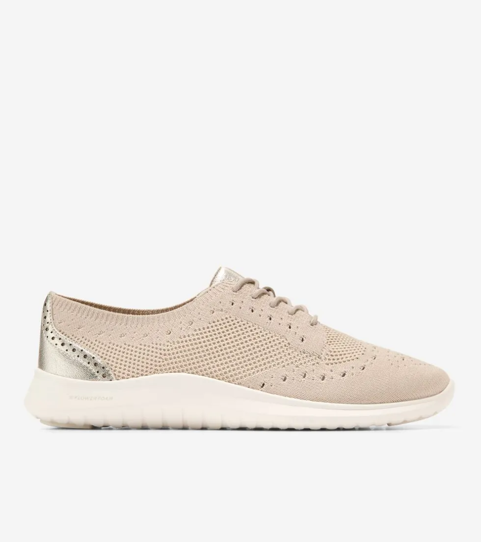 Cole Haan Oxfords*Women's ZERØGRAND Meritt Stitchlite™ Oxfords Rye-GoldMetallic