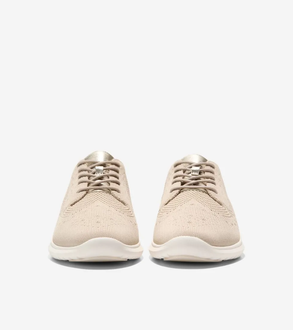 Cole Haan Oxfords*Women's ZERØGRAND Meritt Stitchlite™ Oxfords Rye-GoldMetallic