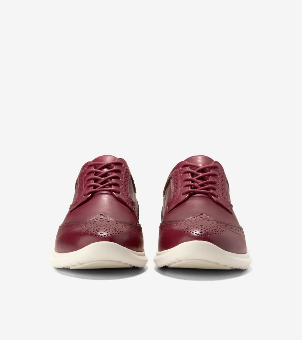 Cole Haan Oxfords*Women's ZERØGRAND Meritt Wingtip Oxfords BlackCherry-Ivory