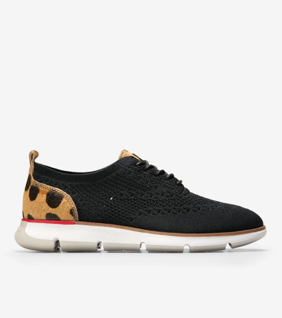 Cole Haan Oxfords*Women's 4.ZERØGRAND Stitchlite™ Oxfords BlackStitchlite™-JaguarHaircalf