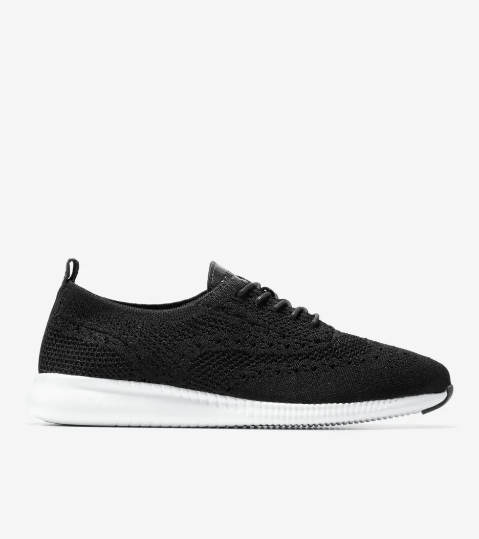 Cole Haan Oxfords*Women's 2.ZERØGRAND Stitchlite™ Wingtip Oxfords BlackStitchlite™-OpticWhite