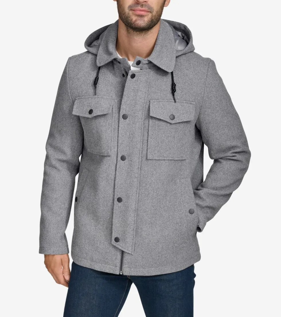 Cole Haan Wool Coats | Outerwear*Wool Twill Field Jacket LightGrey